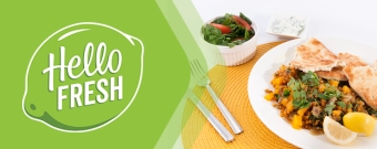 HelloFresh logo en gerecht