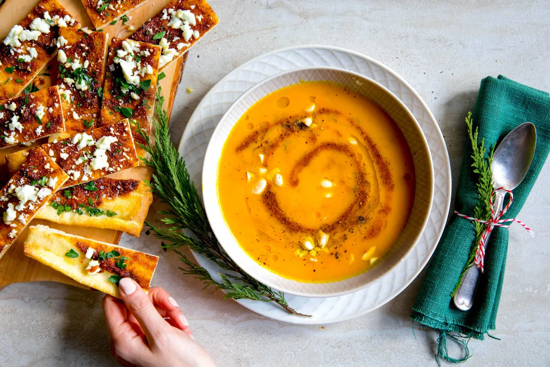 Heerlijke soep in het kerstmenu van Marley Spoon