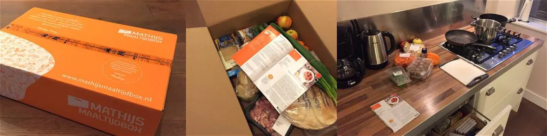 De mathijs maaltijdbox uitpakken en starten met koken
