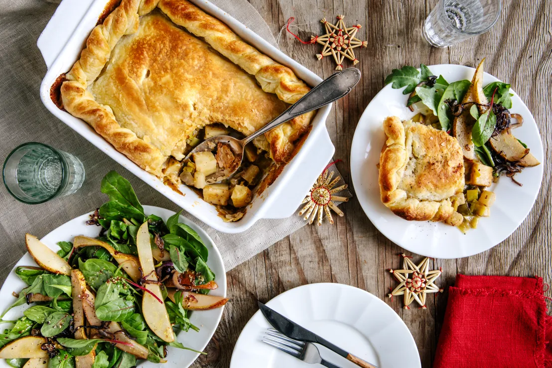 Een voorbeeld van Marley Spoon kerstgerecht