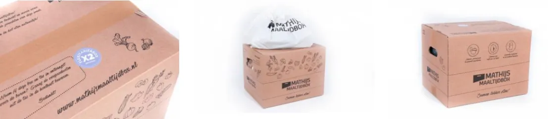 Collage van de Mathijs Flexitarier maaltijdbox