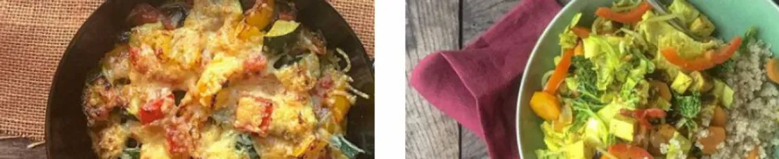De twee gerechten op de foto