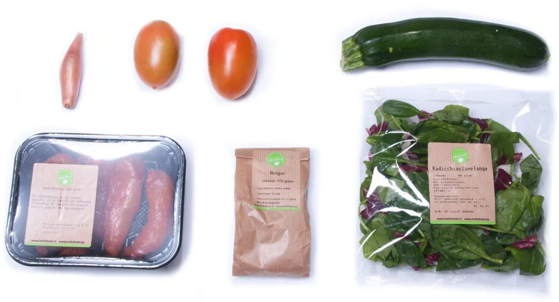 Ingrediënten voor het de kipfilethaasjes met bulgur gerecht