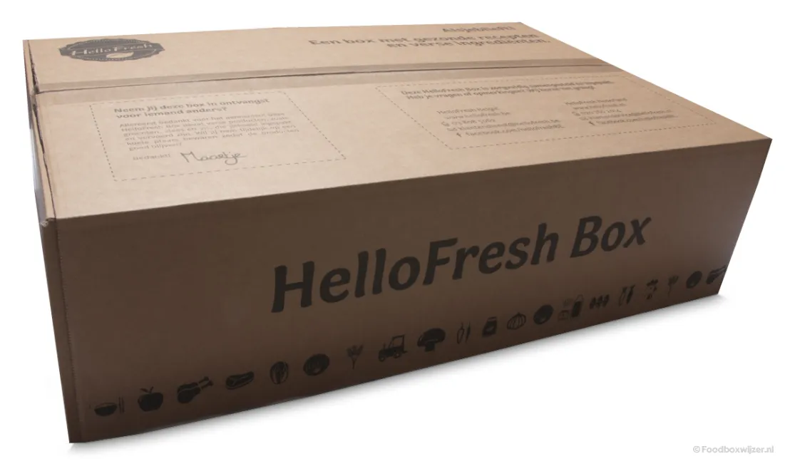 De doos van de maaltijdbox