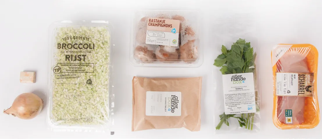 De benodigdheden voor het gerecht van de derde dag