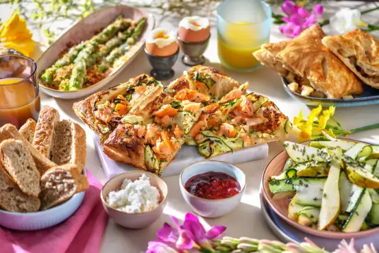 Allerlei gerechten die passen bij een paasbrunch en deze gerechten kan je zelf kiezen bij HelloFresh