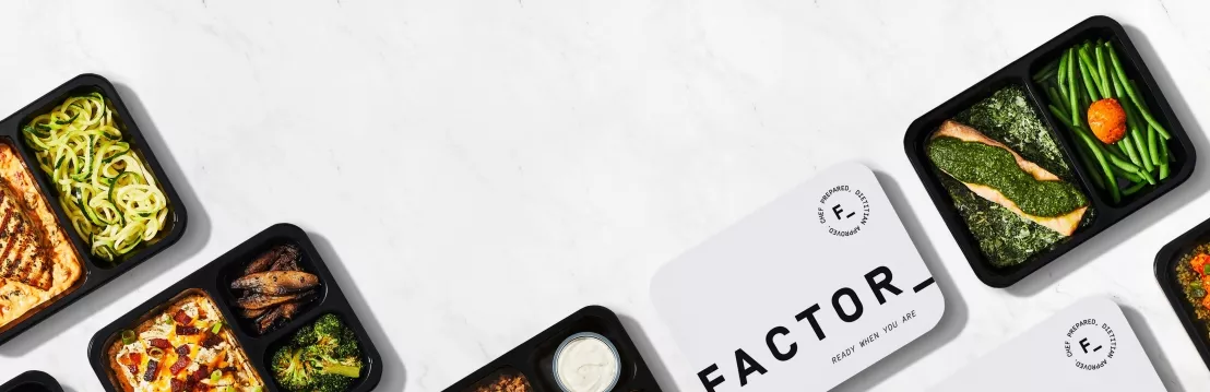 Verschillende opwarm maaltijden van Factor
