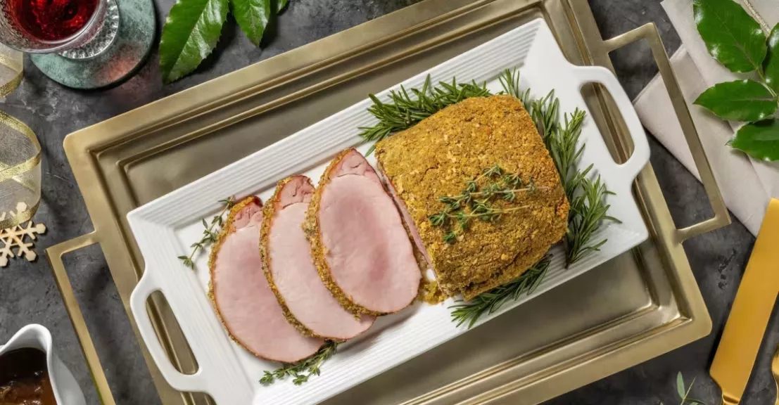 Het geserveerde hoofdgerecht uit de kerstbox van HelloFresh
