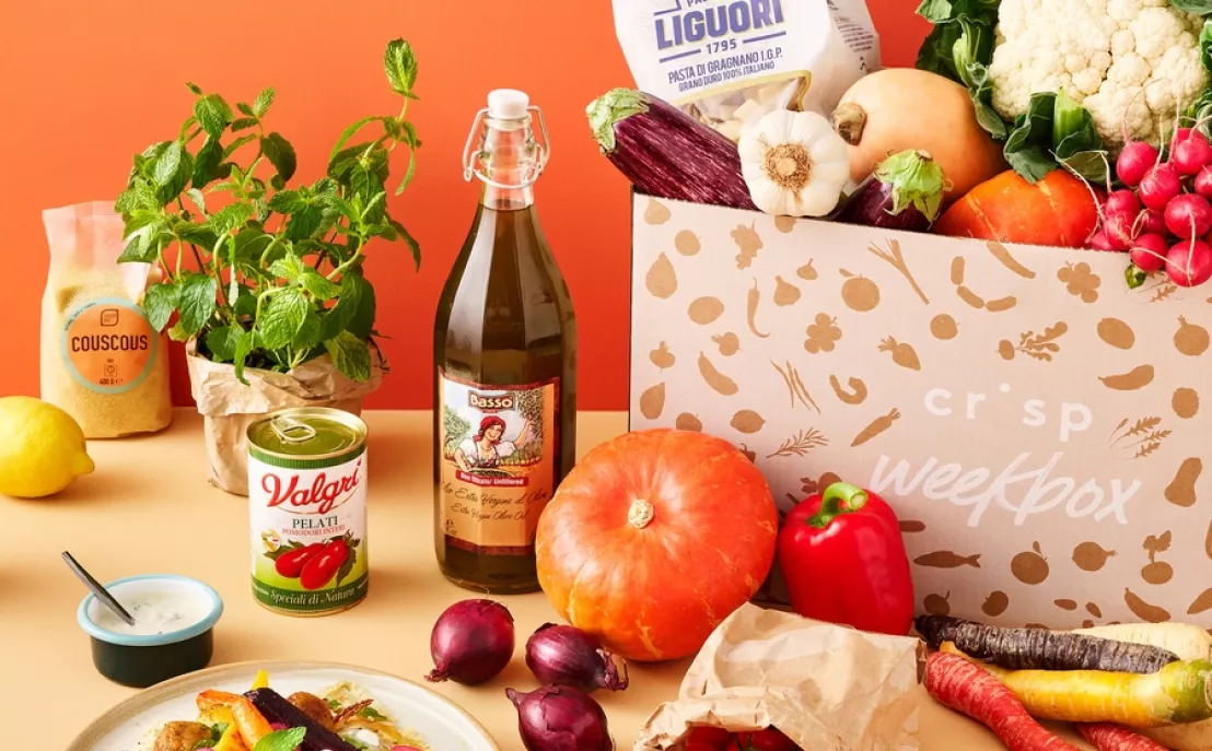 In de crisp weekbox ontvang je seizoensproducten waarmee je vernieuwende gerechten maakt