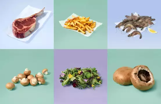 De ingrediënten die we bestelden bij Crisp, allemaal verse producten van hoge kwaliteit