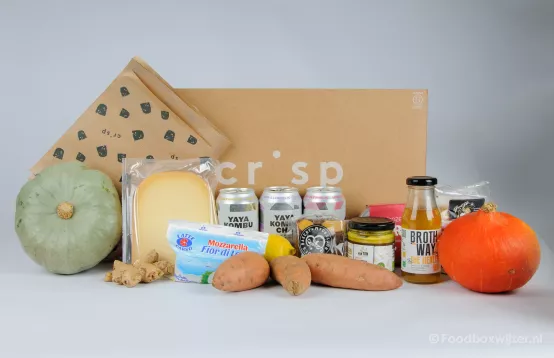Extra boodschappen die je in de app van crisp kunt bestellen zoals kaas, groenten, bouillon, drankjes en snacks